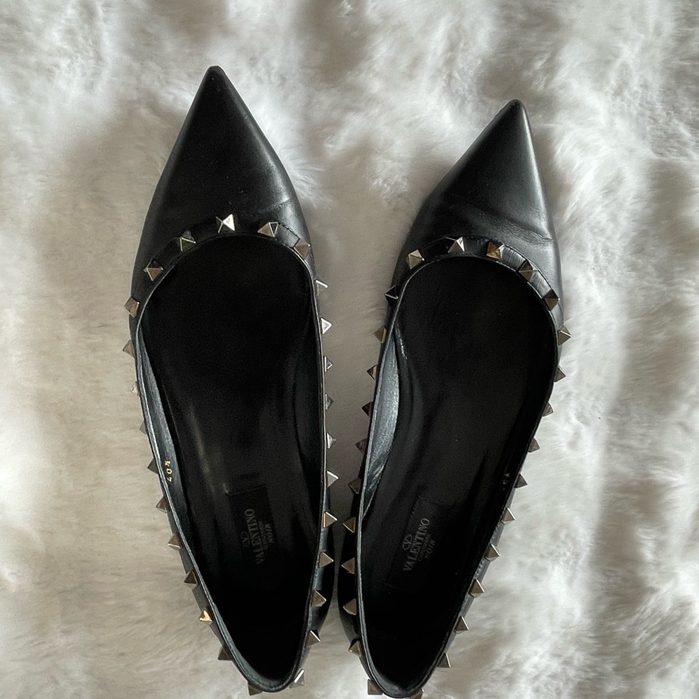 Valentino Black Studded Women's Shoes